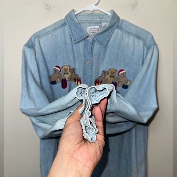 Northern Treasures unisex  Shirt - Size M - 100% Cotton - Light Blue - Picture 6 of 7